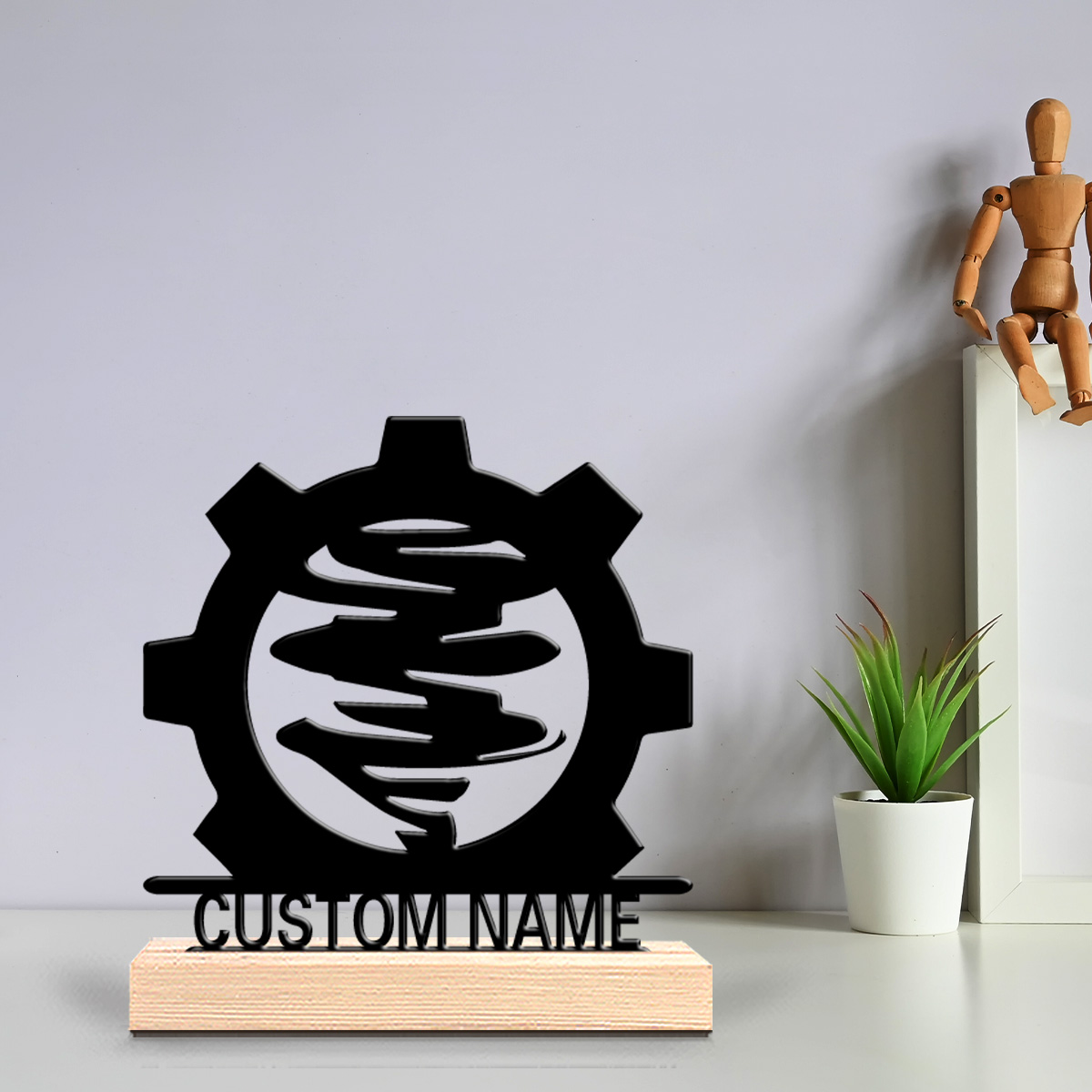 Art Craft Us - 1 Stück Kreative Gear Tornado Blechstatue