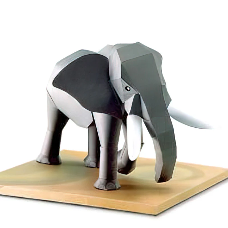 Art Craft Elephant - Afrikanischer Elefant Origami Kunst Mini 3D