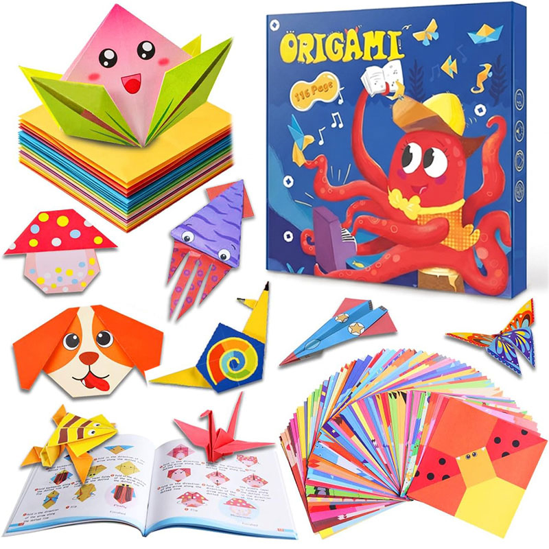 Art Craft Activities - Origami Papier-Bastelsets mit Anleitungsbuch DIY Kunsthandwerk