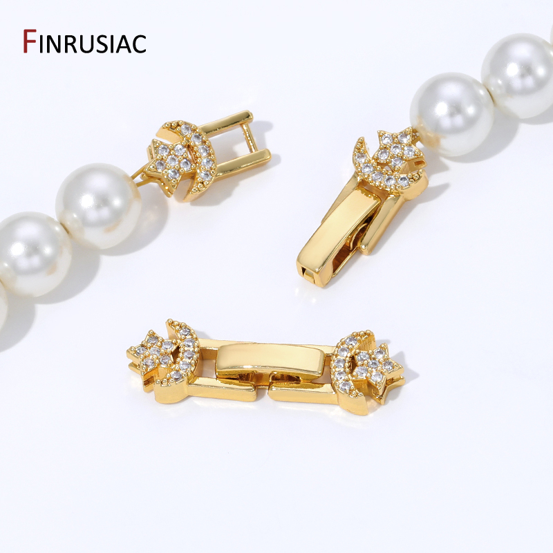 Art Craft Making - 18K vergoldeter Messing-Perlenverschluss, Verschlüsse für Armbänder,