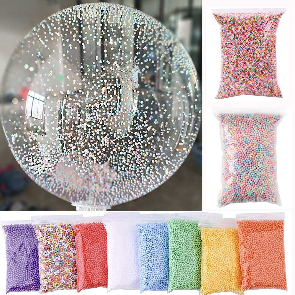 Art Craft Earth Day - 10g 2,5-3mm Schaumstoffperlen Bunte Styroporkugeln Schaumstoffbälle