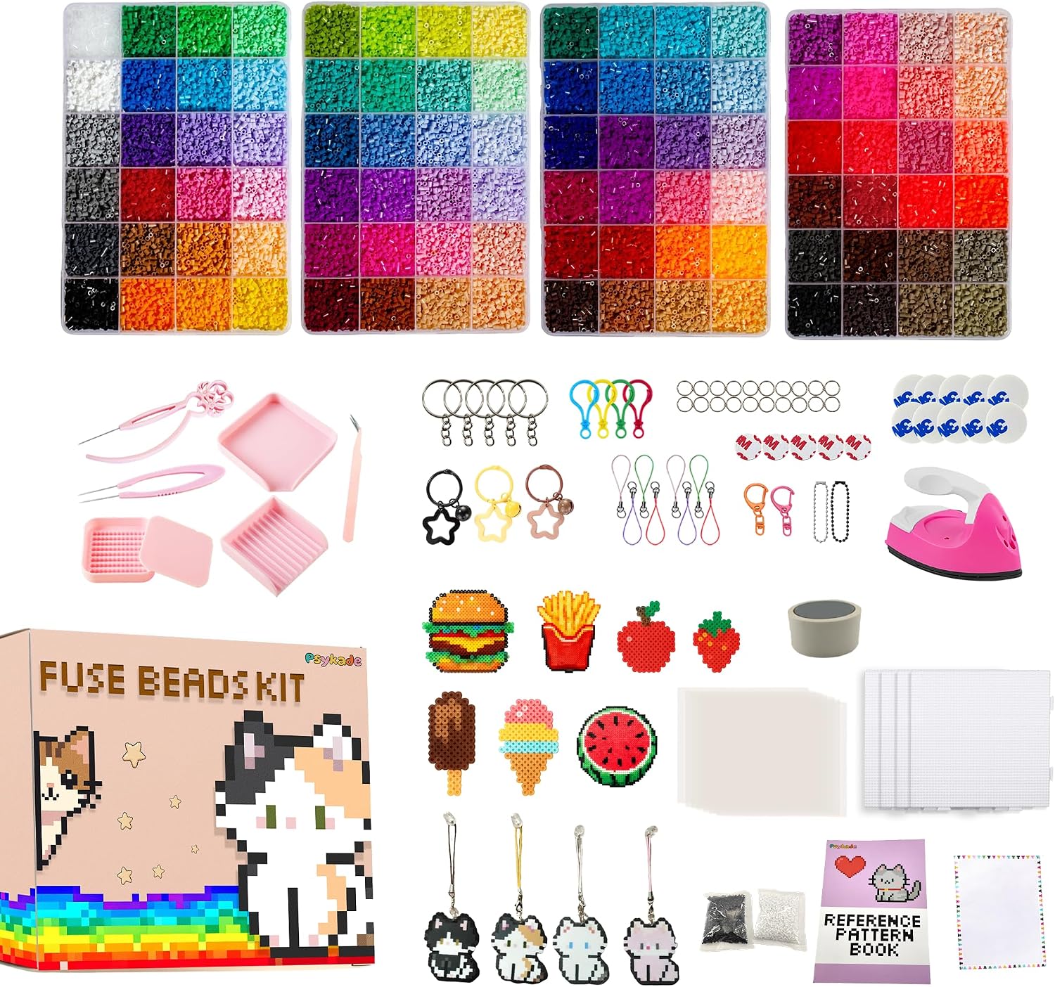 Art Craft Kits - Perlen-Bastelset – Einfaches DIY-Set – 96