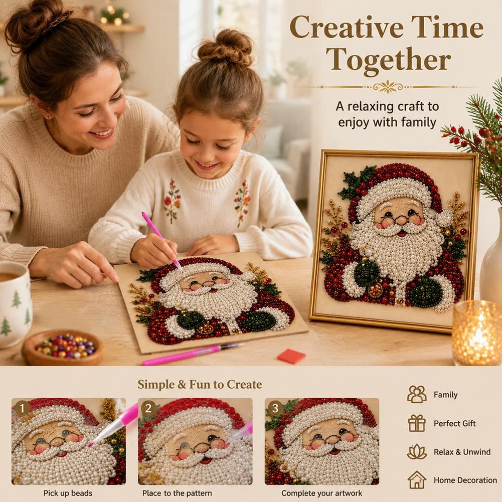 Weihnachtsmann Perlen-Kunst DI – Art Craft Kits Bewertung und Preis