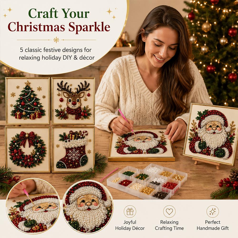 Weihnachtsmann Perlen-Kunst DI – Art Craft Kits Bewertung und Preis