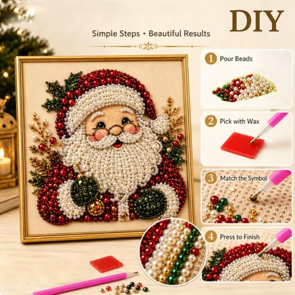 Weihnachtsmann Perlen-Kunst DI – Art Craft Kits Bewertung und Preis