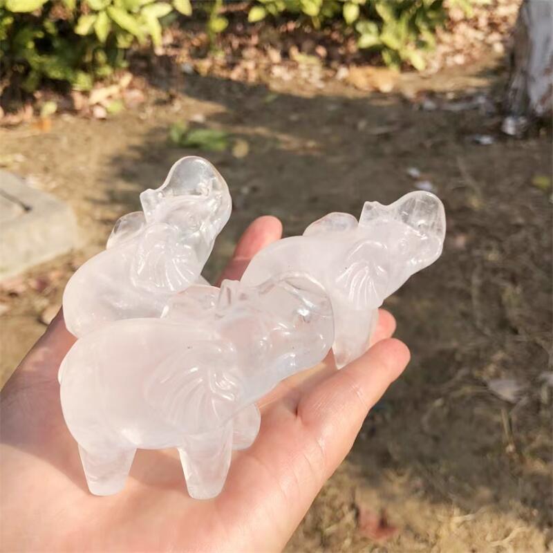 Natürliche Klare Quarz-Elefant – Art Craft Elephant Bewertung und Preis