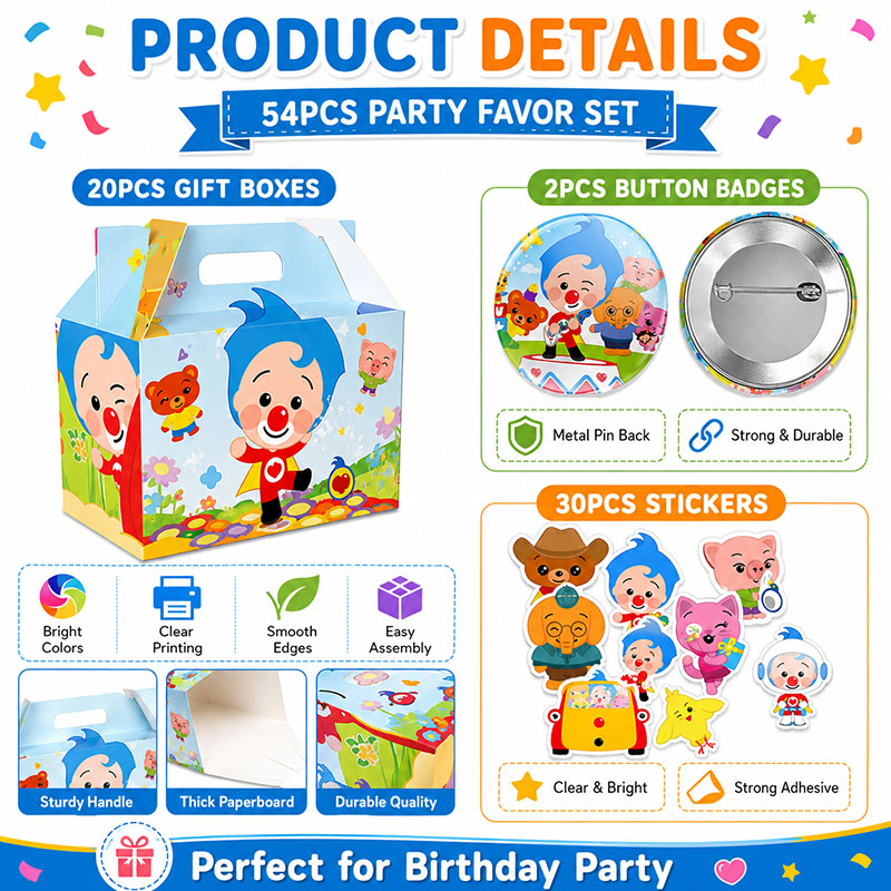 PLIM Cartoon-Muster Papierbox  – Art Craft Earth Day Bewertung und Preis