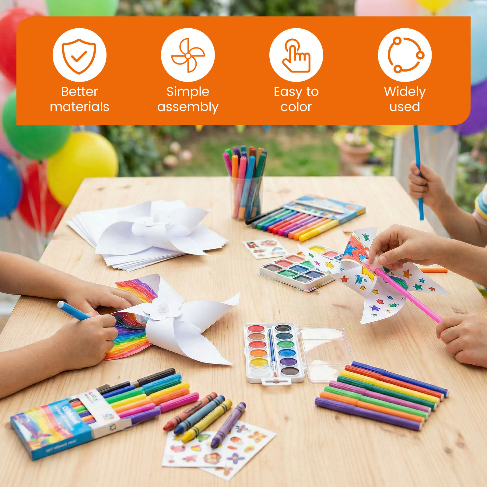 100 Stück DIY Papier-Windmühle – Art Craft Earth Day Bewertung und Preis