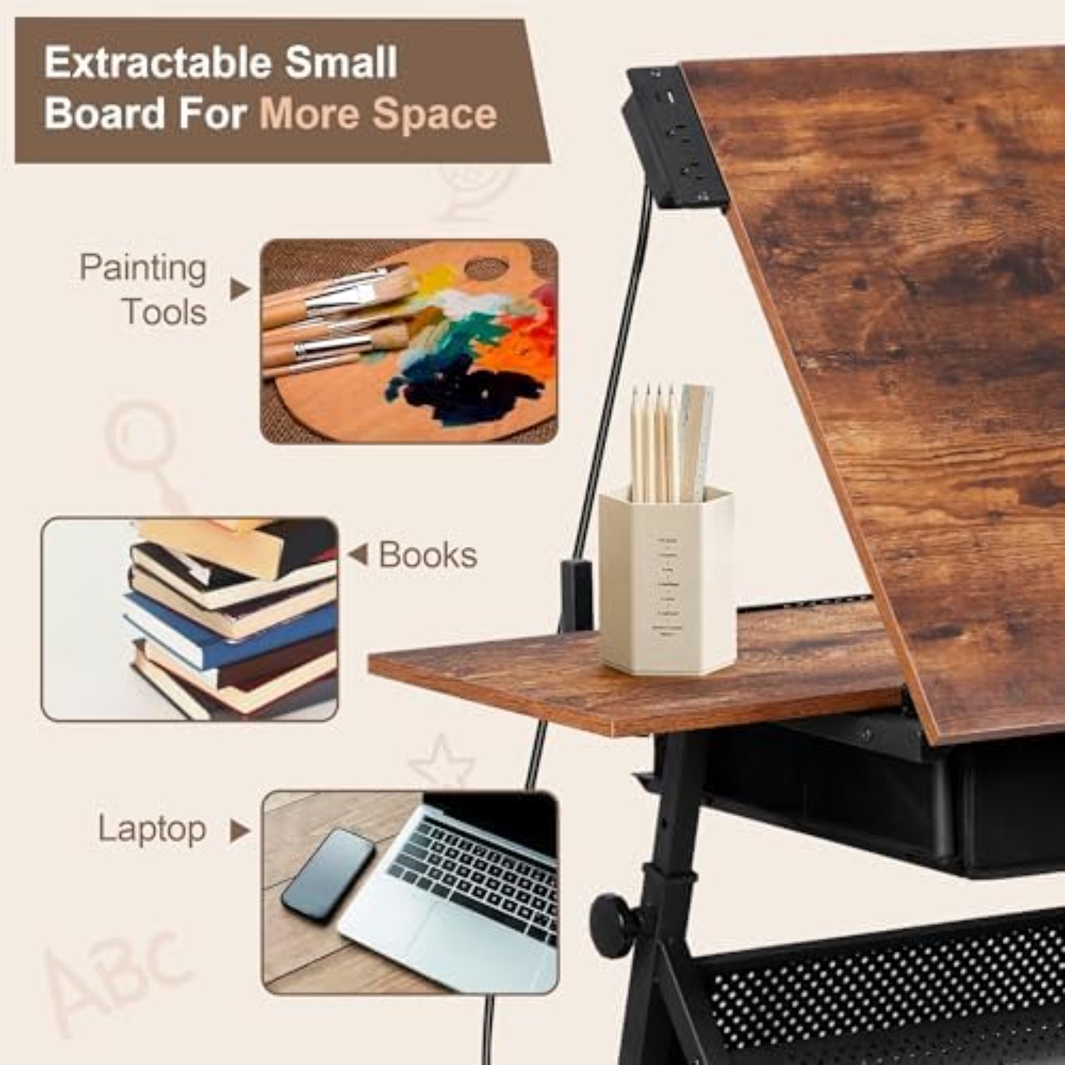 Verstellbarer Zeichentisch mit – Art Craft Us Bewertung und Preis