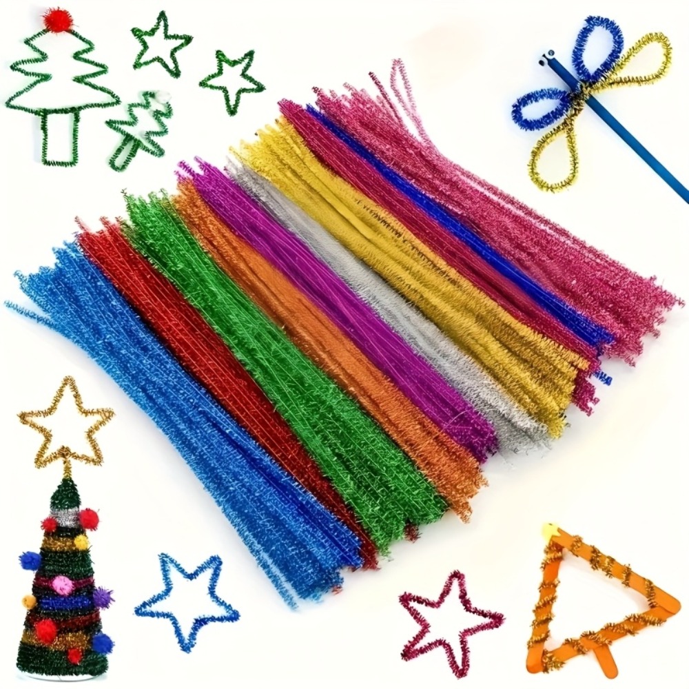 100 Stück 30 cm glitzernde Plü – Art Craft Earth Day Bewertung und Preis