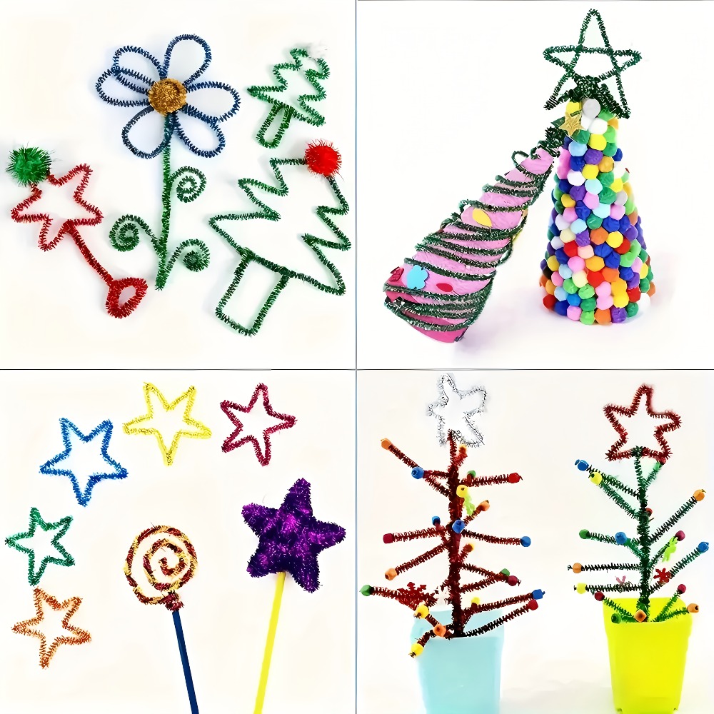100 Stück 30 cm glitzernde Plü – Art Craft Earth Day Bewertung und Preis