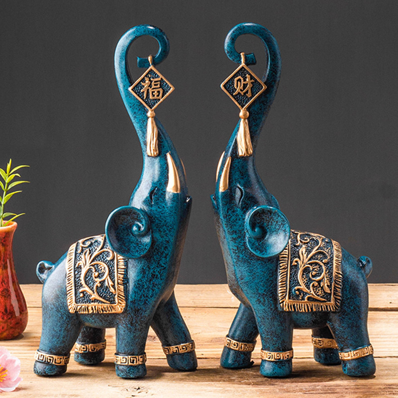 Ein Paar Glücksbringende Elefa – Art Craft Elephant Bewertung und Preis