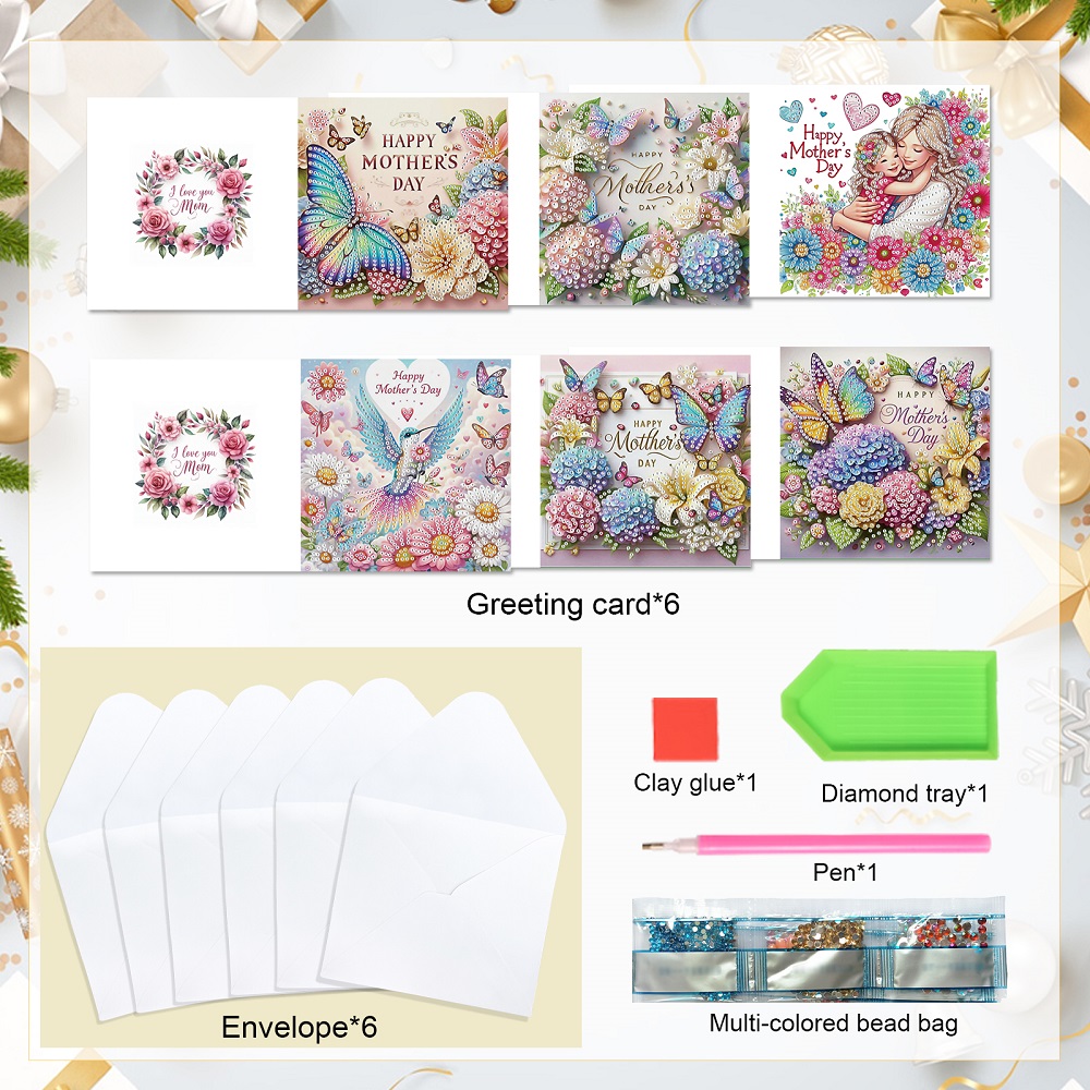 6-teiliges Grußkarten-Set für  – Art Craft Kits Bewertung und Preis
