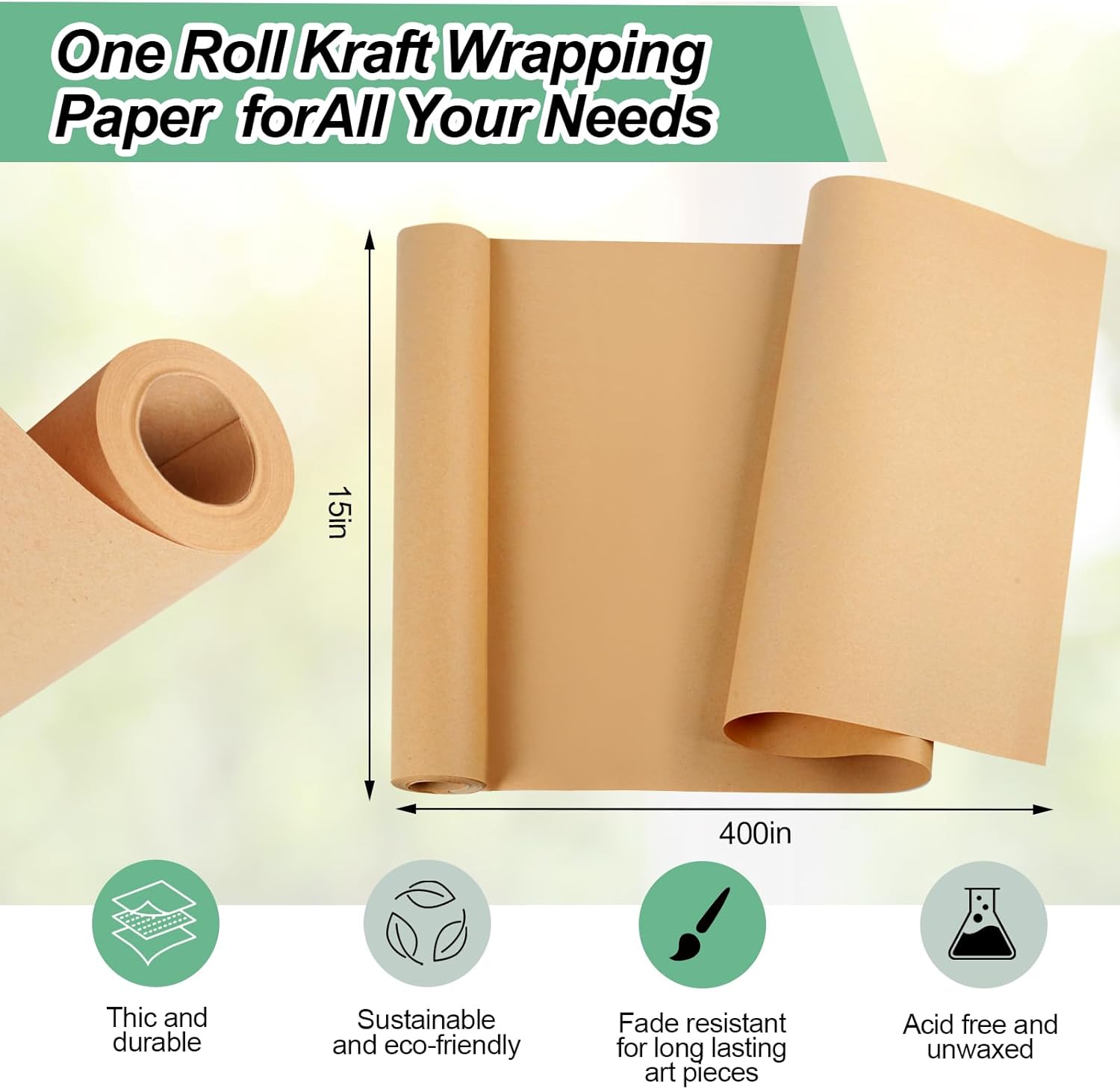 10 m braunes Kraftpapier, idea – Art Craft Recycled Materials Bewertung und Preis