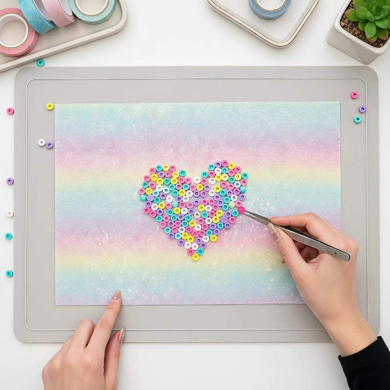 Farbverlauf Glitzer Bügelperle – Art Craft Activities Bewertung und Preis